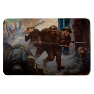 Magnet Flexible Les Américains à Château-Thierry par N. C. Wyeth