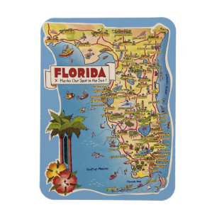 Magnet Flexible Les attractions de la Floride