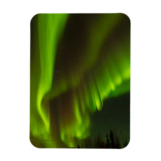 Magnet Flexible Les aurores boréales | Fairbanks, Alaska (Vertical)
