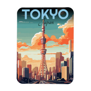 Magnet Flexible Les cadeaux du quartier Minato de Shiba-koen de la
