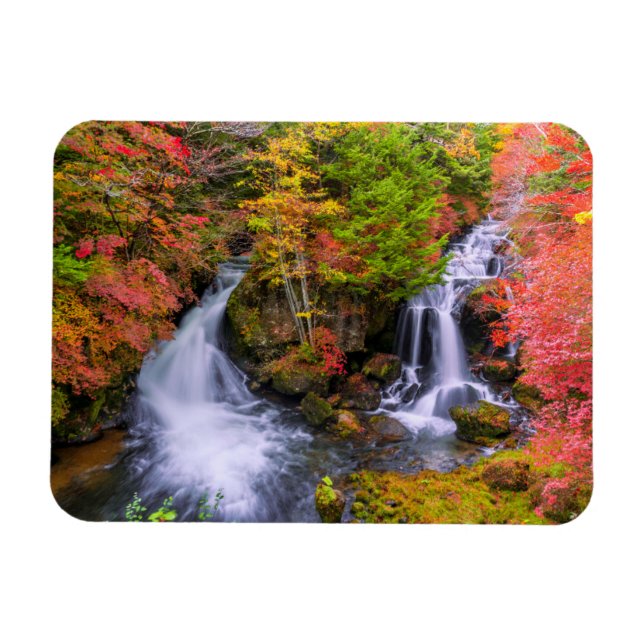 Magnet Flexible Les cascades | Cascades de Faucet Nikko Japon Chut (Horizontal)