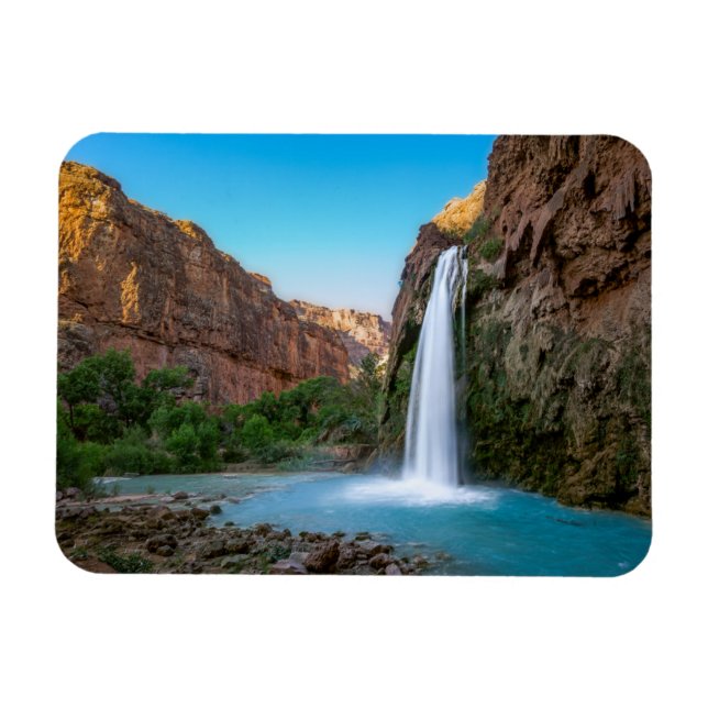 Magnet Flexible Les cascades | Chutes Havasu au coucher du soleil (Horizontal)