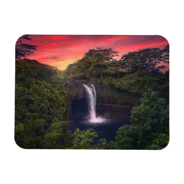 Magnet Flexible Les cascades | Rainbow Falls, Hilo, Hawaii (Horizontal)
