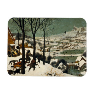 Magnet Flexible Les chasseurs du Bruège neigeux