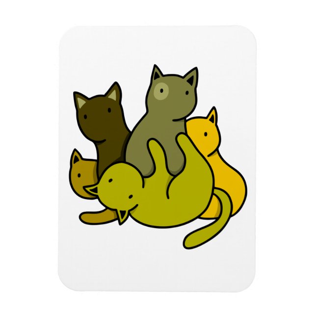 Magnet Flexible Les chatons d'olive (Vertical)