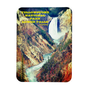 Magnet Flexible Les chutes inférieures du parc national Yellowston
