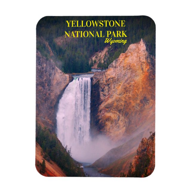 Magnet Flexible Les chutes inférieures du parc national Yellowston (Vertical)