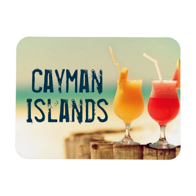 Magnet Flexible Les cocktails des îles Caïmans (Horizontal)