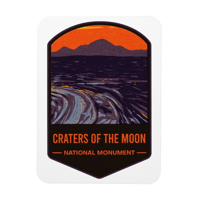 Magnet Flexible Les Cratères Du Monument National De La Lune (Vertical)