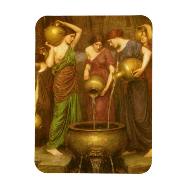 Magnet Flexible Les Danaides par John William Waterhouse (Vertical)
