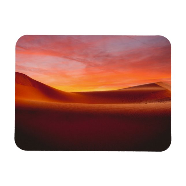Magnet Flexible Les déserts | Paysage du désert de Rolling (Horizontal)