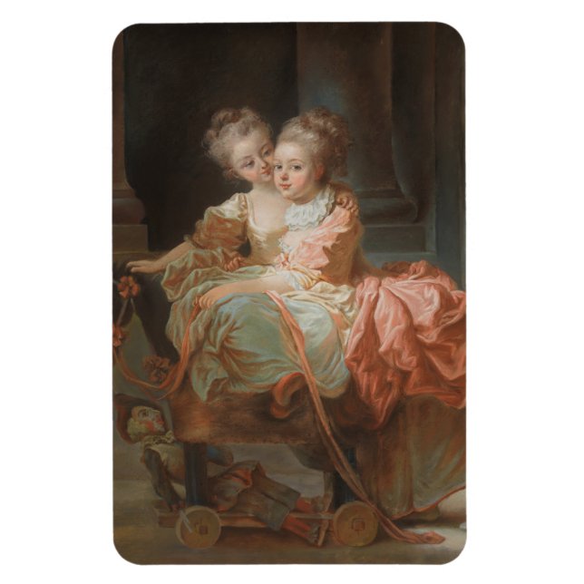 Magnet Flexible Les Deux Soeurs - Jean-Honoré Fragonard (Vertical)