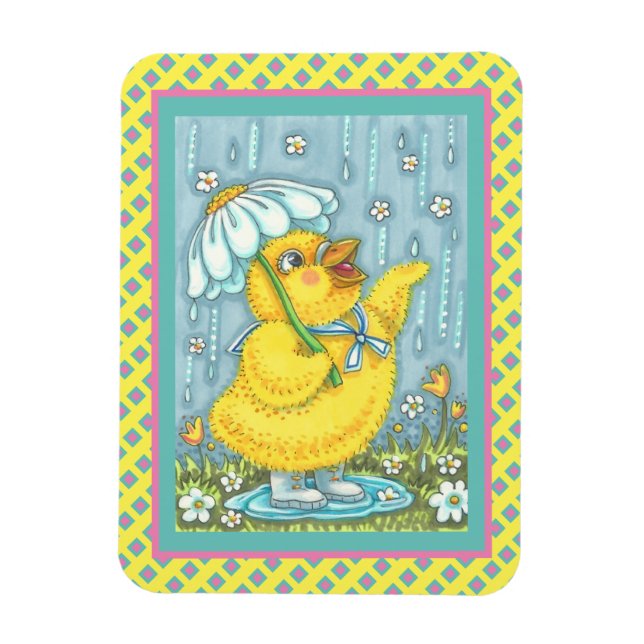 MAGNET FLEXIBLE LES DOUCHES D'AVRIL PEUVENT FLEURS, PRINTEMPS MAGN (Vertical)