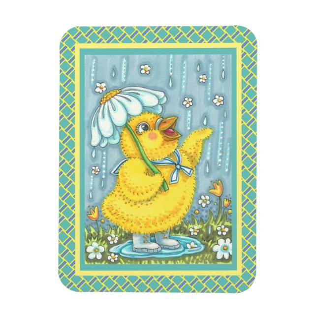 MAGNET FLEXIBLE LES DOUCHES D'AVRIL PEUVENT FLEURS, PRINTEMPS MAGN (Vertical)