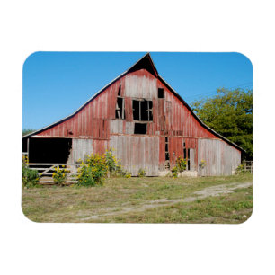 Magnet Flexible Les Etats-Unis, le Kansas, vieille grange rouge