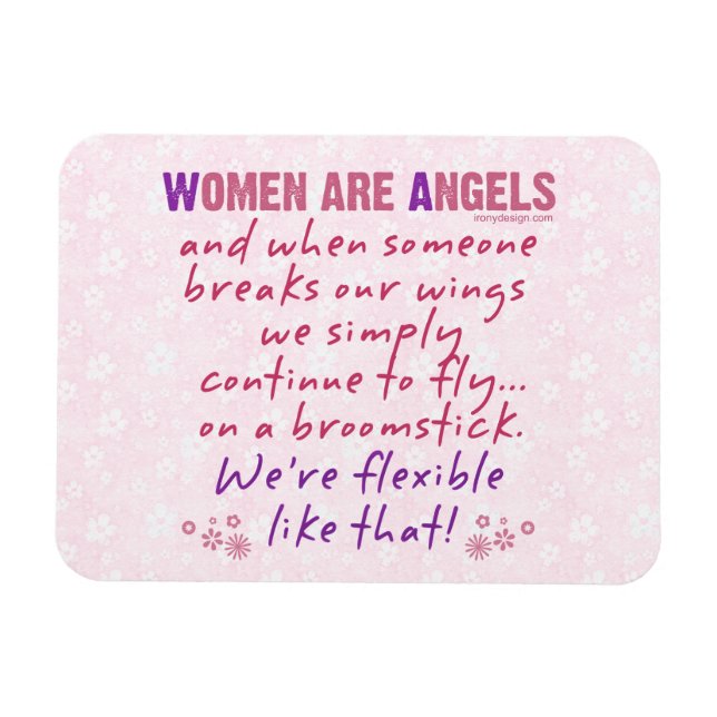 Magnet Flexible Les femmes sont des anges (Horizontal)
