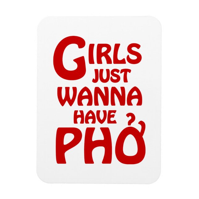 Magnet Flexible Les Filles Voulaient Juste Avoir Des Phnomes (Vertical)
