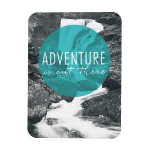 Magnet Flexible Les fleuves L'aventure est dehors Citation
