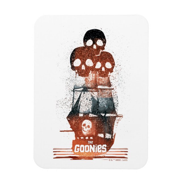 Magnet Flexible Les Goonies Pirate Ship Silhouette Graphique (Vertical)