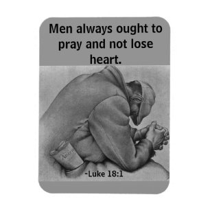 Magnet Flexible Les hommes devraient toujours prier Citation de la