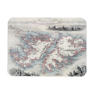 Magnet Flexible Les Îles Falkland et le Patagonia, d'une série d