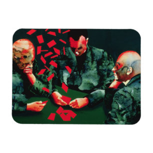 Magnet Flexible Les joueurs de carte 1987