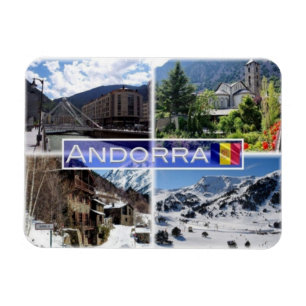 Magnet Flexible Les montagnes d'Andorre AD -