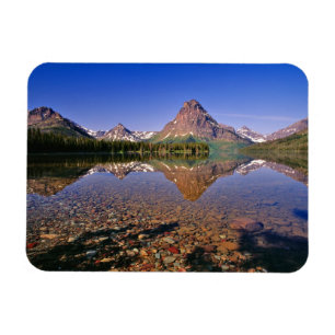 Magnet Flexible Les montagnes se reflètent dans le lac calme Two M