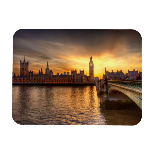 Magnet Flexible Les monuments | Big Ben & Chambres du Parlement (Horizontal)
