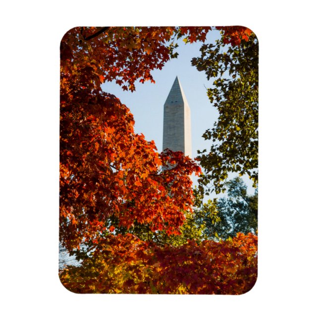 Magnet Flexible Les monuments | Washington Monument en automne (Vertical)