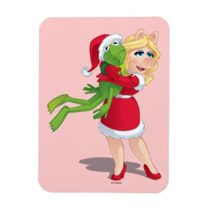 Magnet Flexible Les Muppets  Kermit et Miss Piggy Christmas
