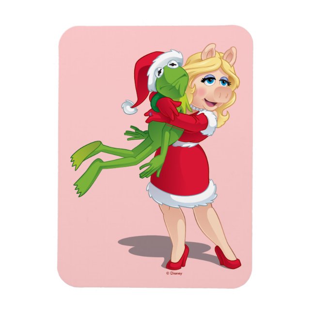 Magnet Flexible Les Muppets | Kermit & Miss Piggy Christmas (Vertical)