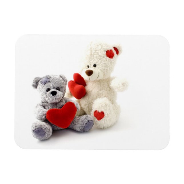 Magnet Flexible Les nounours ont un aimant de coeur Premium (Horizontal)