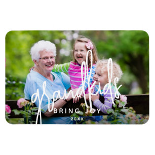 Magnet Flexible Les petits-enfants apportent une photo de joie