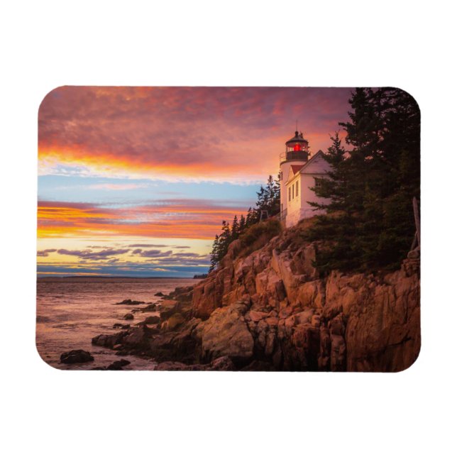 Magnet Flexible Les phares | Parc national Acadia Maine (Horizontal)