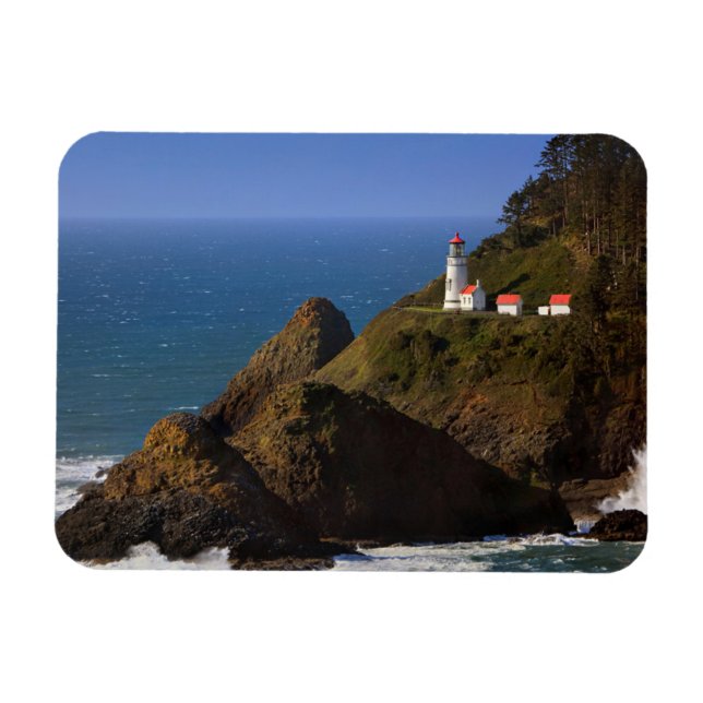 Magnet Flexible Les phares | Phare de la côte de l'Oregon (Horizontal)