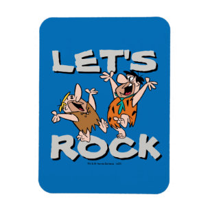 Magnet Flexible Les Pierrafeu   Fred & Barney - Let's Rock