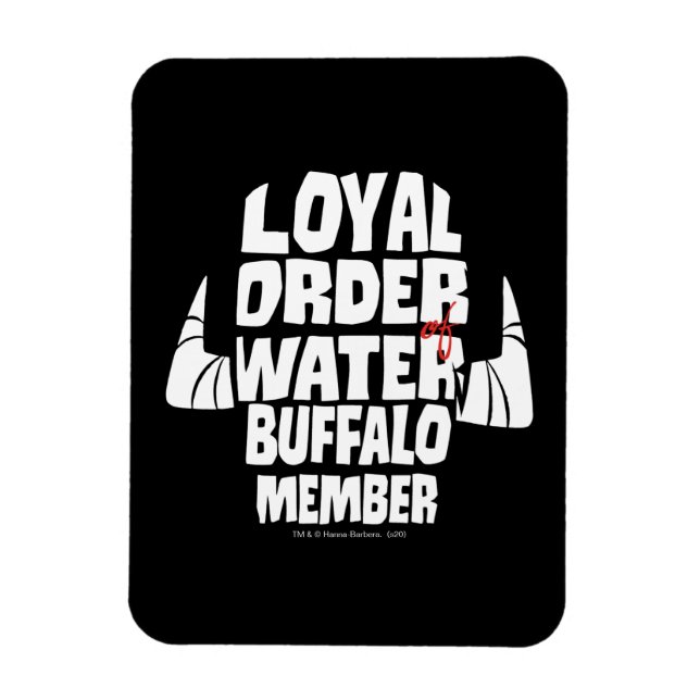 Magnet Flexible Les Pierrafeu | Loyal Order Water Buffalo Membre (Vertical)