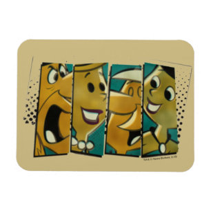 Magnet Flexible Les Pierrafeu   Panneaux de caractères Retro Comic