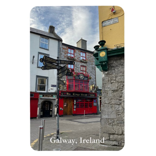 Magnet Flexible Les Rois Tête sur High Street à Galway, Irlande (Vertical)