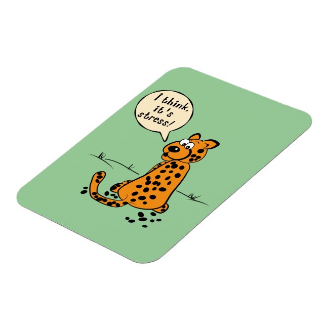 Magnet Flexible Les taches de léopard - Je pense que c'est du stre (Côté Gauche)
