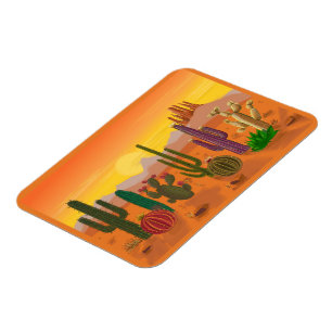Magnet Flexible Les variétés de cactus complète, plantes piquantes