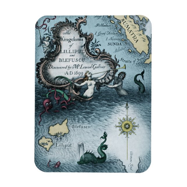 Magnet Flexible Les voyages de Gulliver par Jonathan Swift (Vertical)