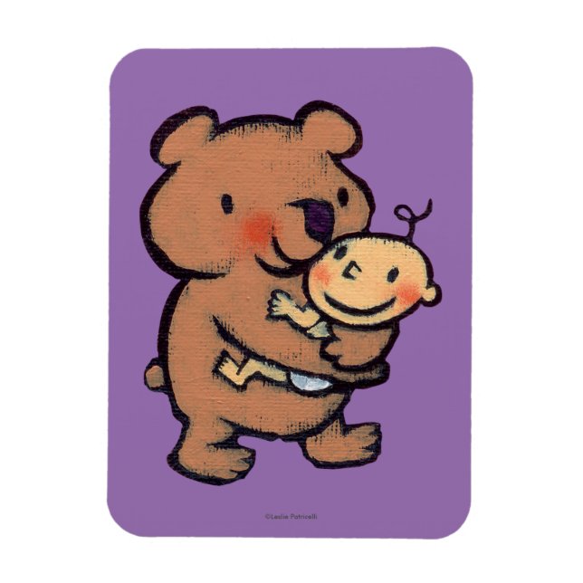 Magnet Flexible Leslie Patricelli Big Brown Bear Hug (Vertical)