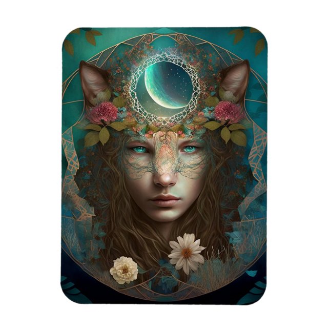 Magnet Flexible L'Esprit Animal L'Art Imaginaire Mystique (Vertical)