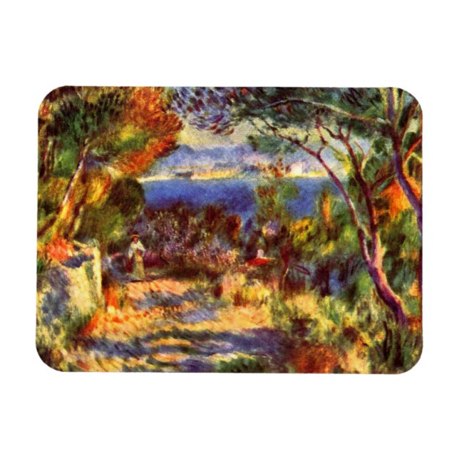 Magnet Flexible L'Estaque par Pierre Renoir, Impressionnisme Vinta (Horizontal)