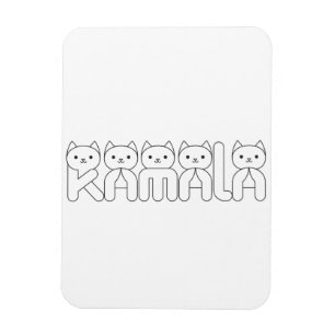 Magnet Flexible LETTRE Cat DE Kamala Président 2024