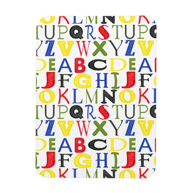 Magnet Flexible Lettres de couleur vive de Megan Meagher (Vertical)