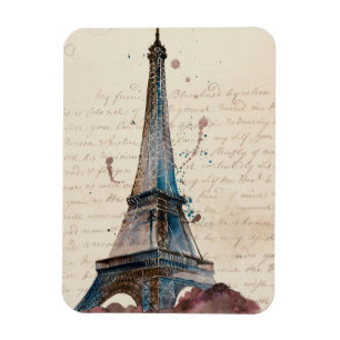Magnet Flexible Lettres des destinations de Tour Eiffel
