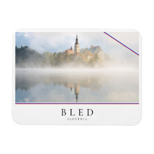 Magnet Flexible Levée de soleil de Foggy au lac Bled